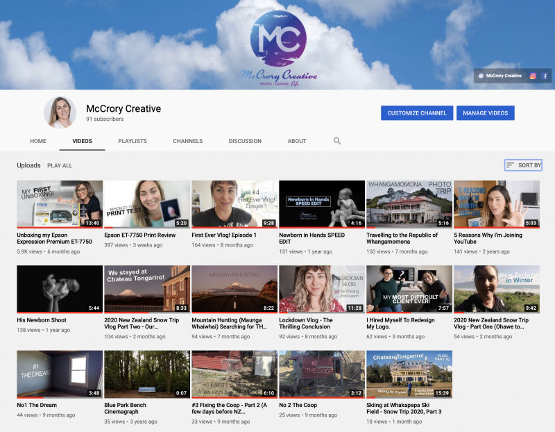 McCrory Creative YouTube